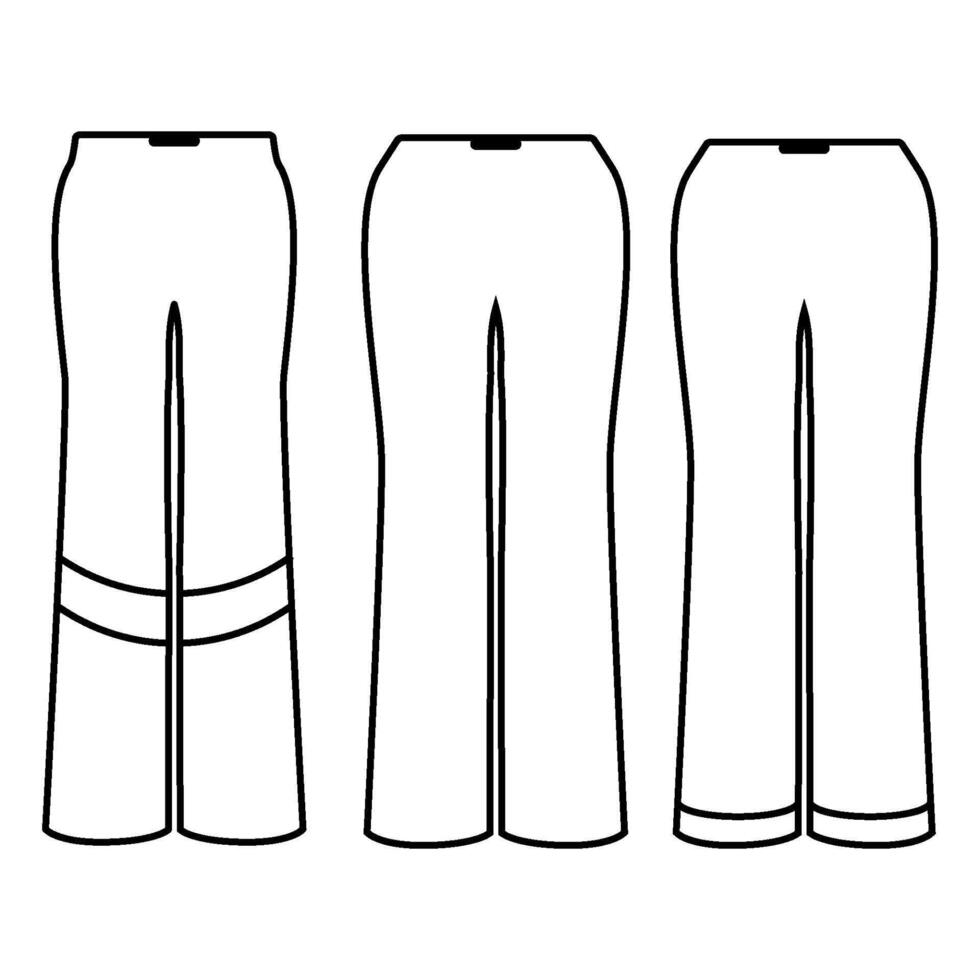 pantalón icono vector diseño plantillas