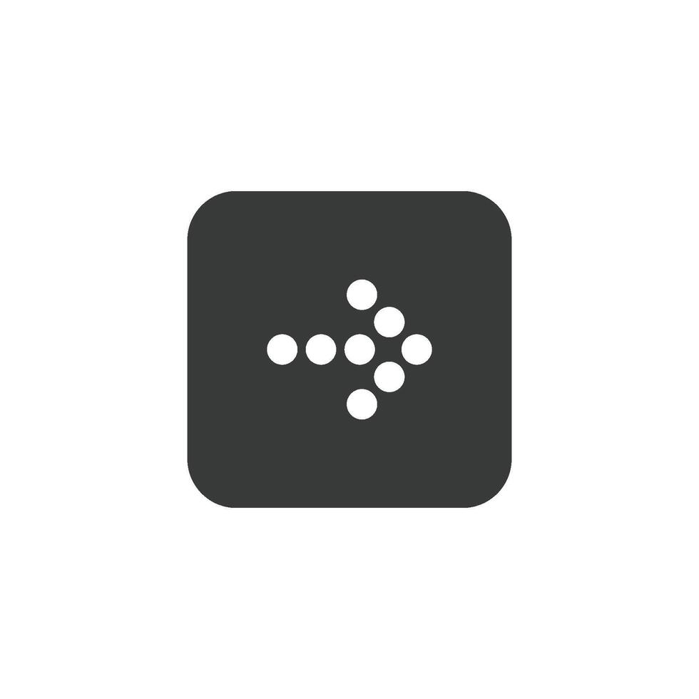 arrow and play button icon vector design template