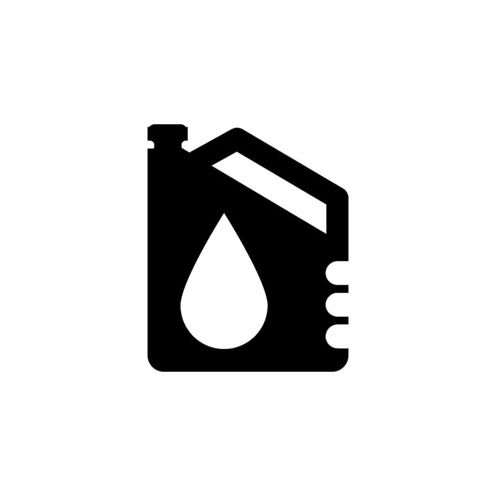 Bottle engine oil  icon vector design template