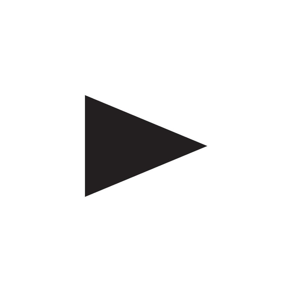 arrow and play button icon vector design template