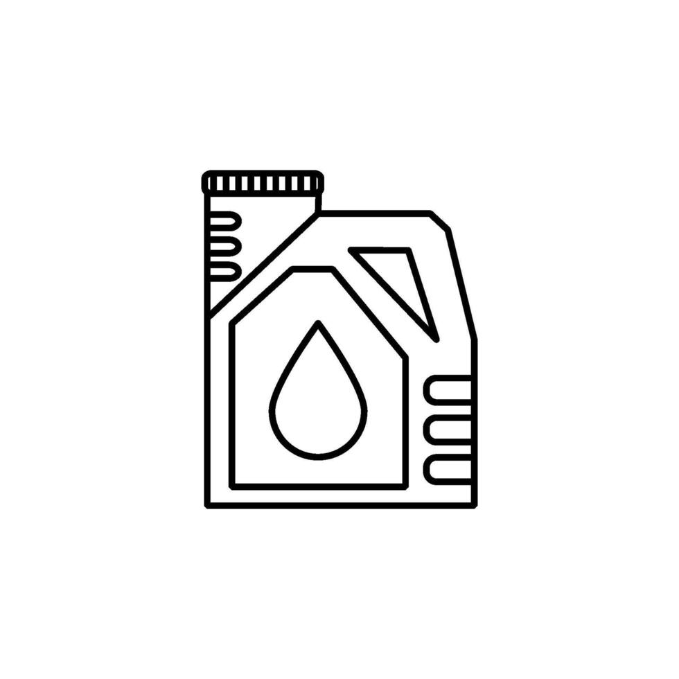 Bottle engine oil  icon vector design template