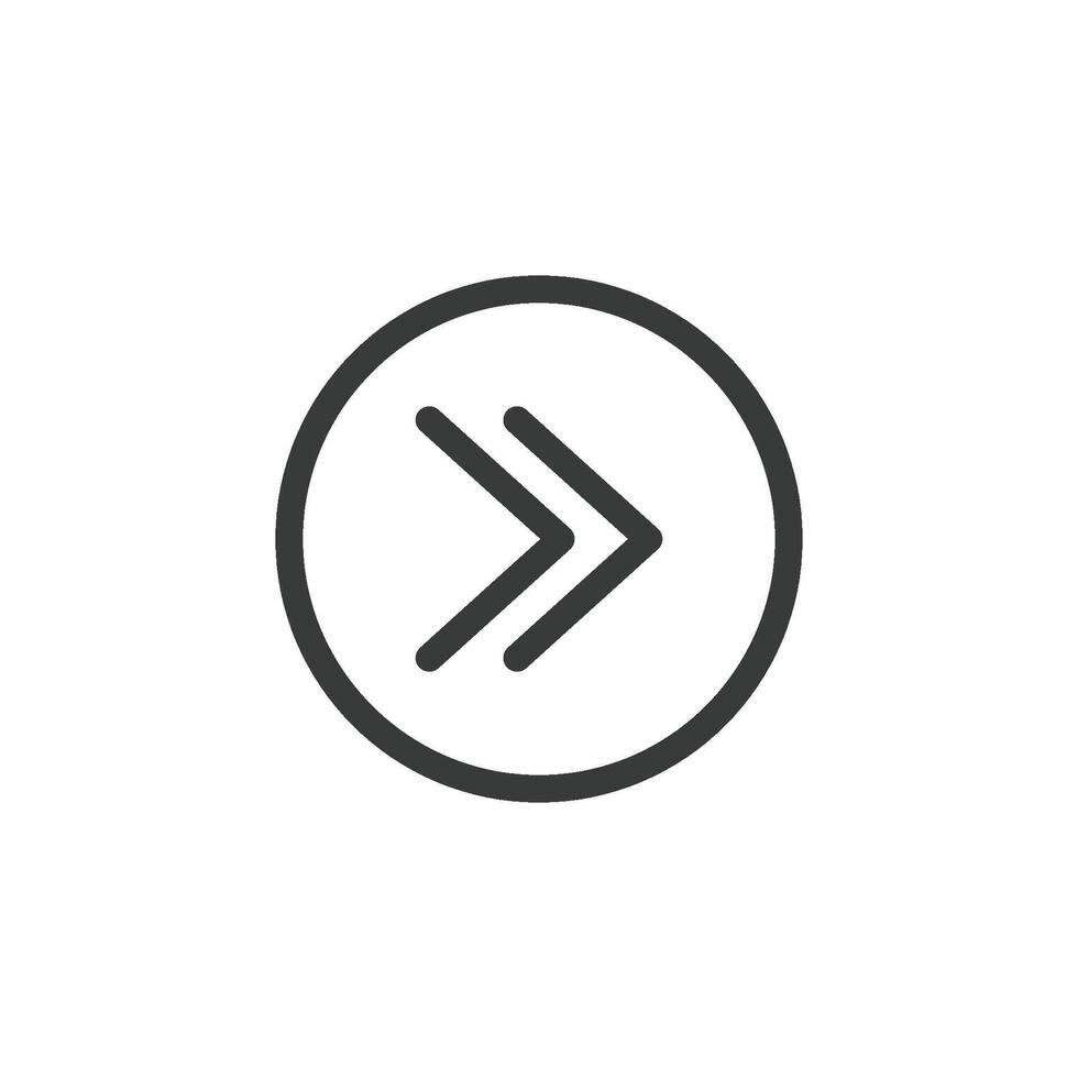 arrow and play button icon vector design template
