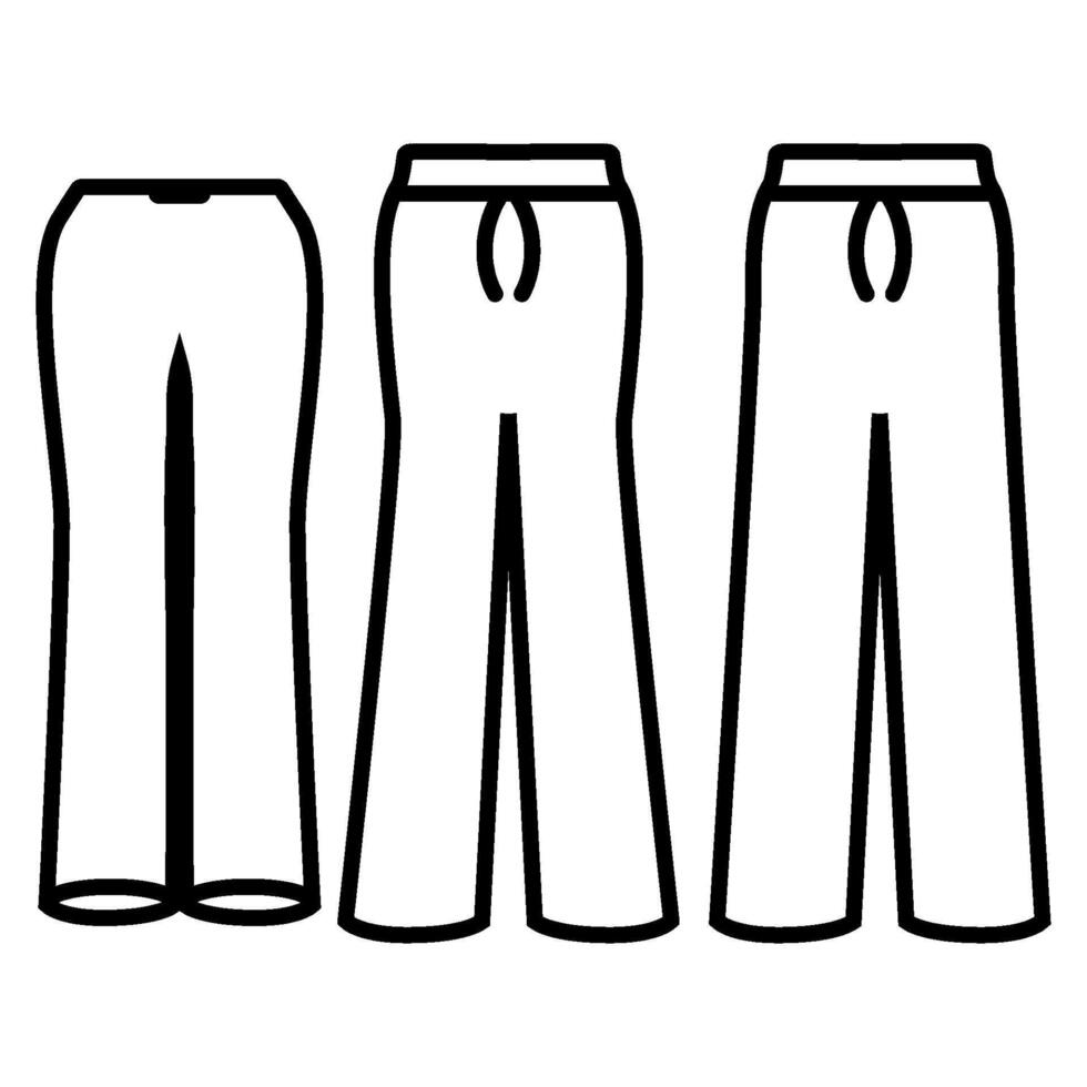 pantalón icono vector diseño plantillas