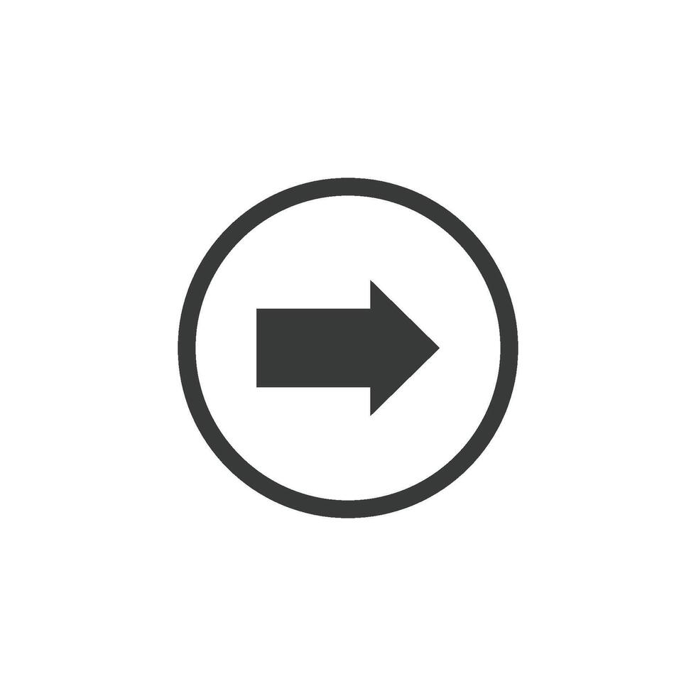 arrow and play button icon vector design template