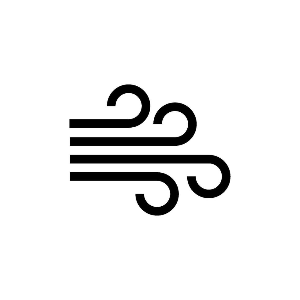 Wind air icon vector design template