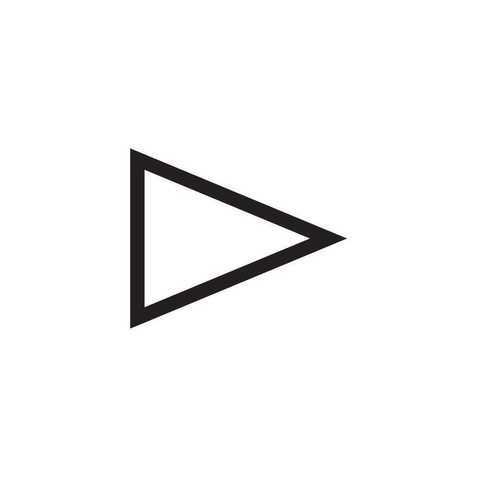 arrow and play button icon vector design template