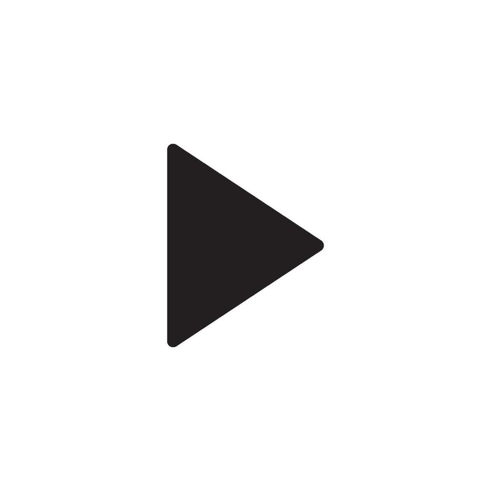 arrow and play button icon vector design template