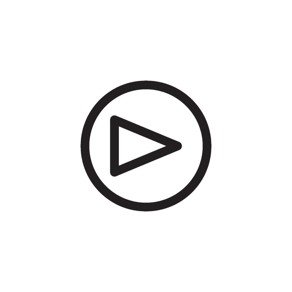 arrow and play button icon vector design template