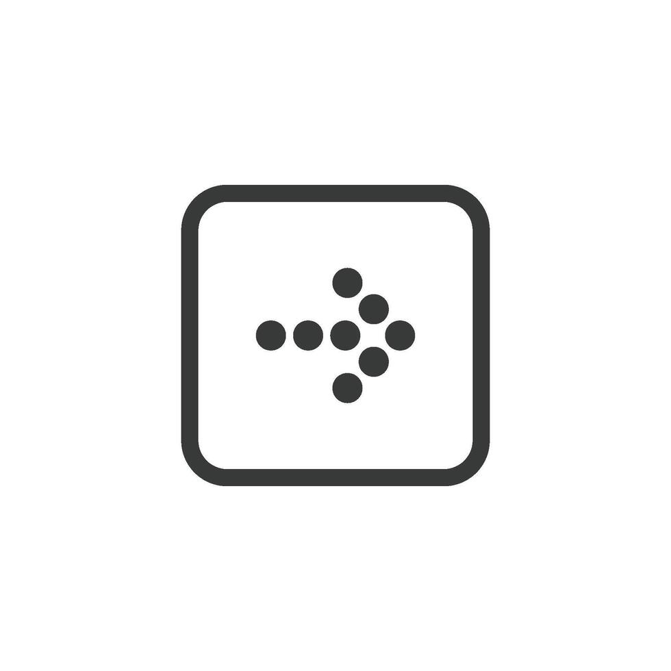 arrow and play button icon vector design template