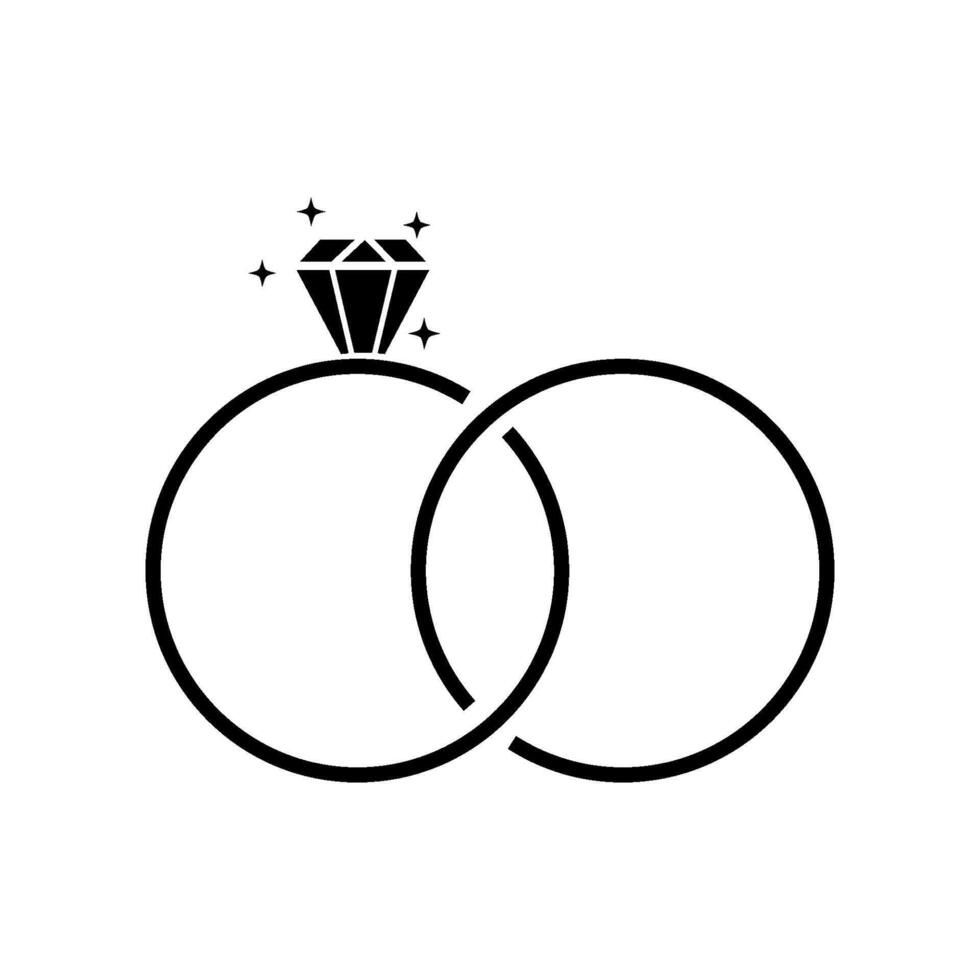 ring diamond icon vector design template