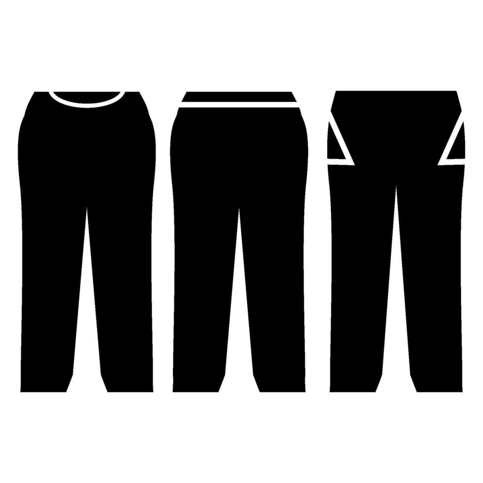 pantalón icono vector diseño plantillas