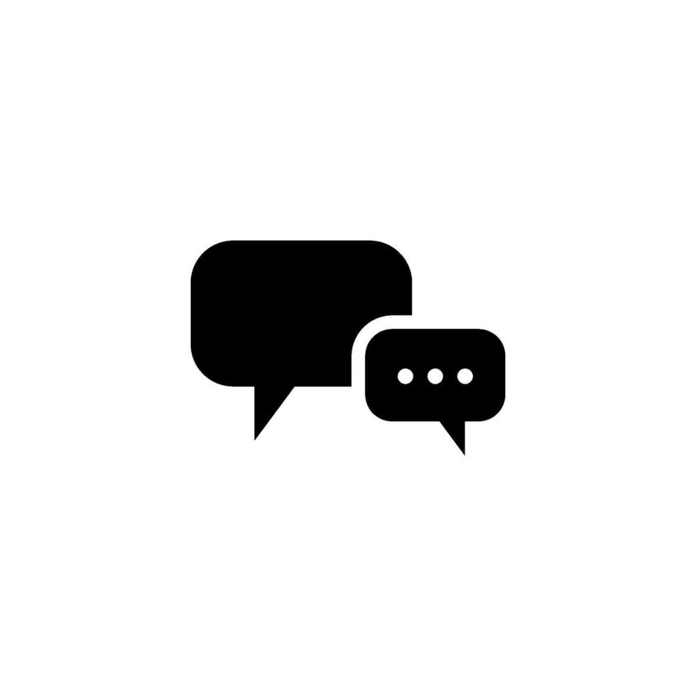 Chat Speech Bubble  Icon vector design templates