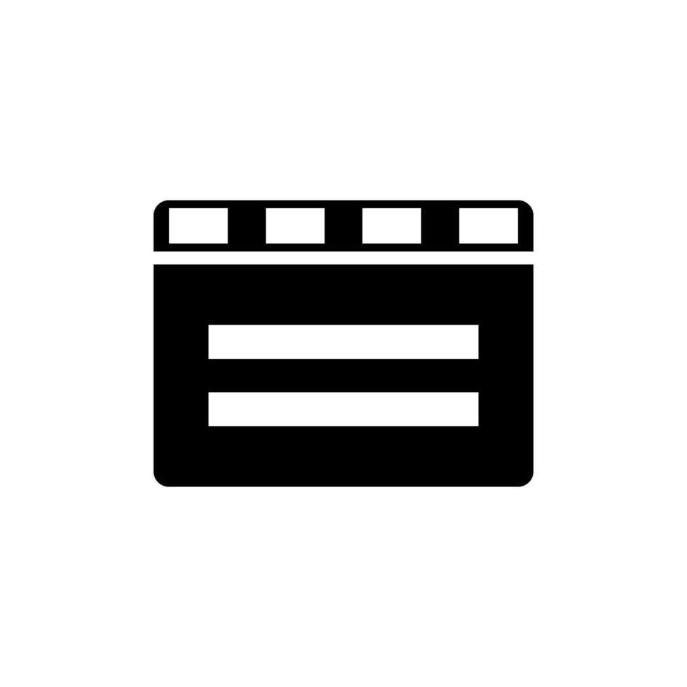 Clapper board  icon vector design templates