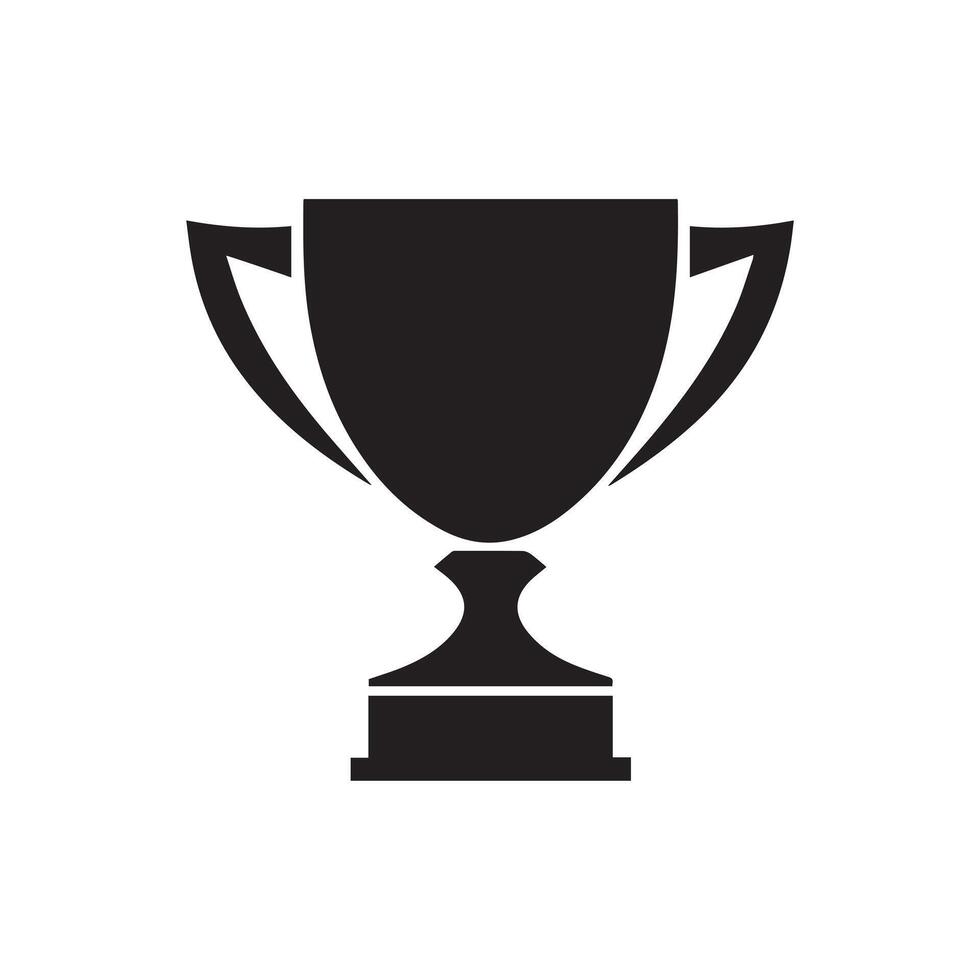 Trophy icon Vector illustration. Isolated on white background.