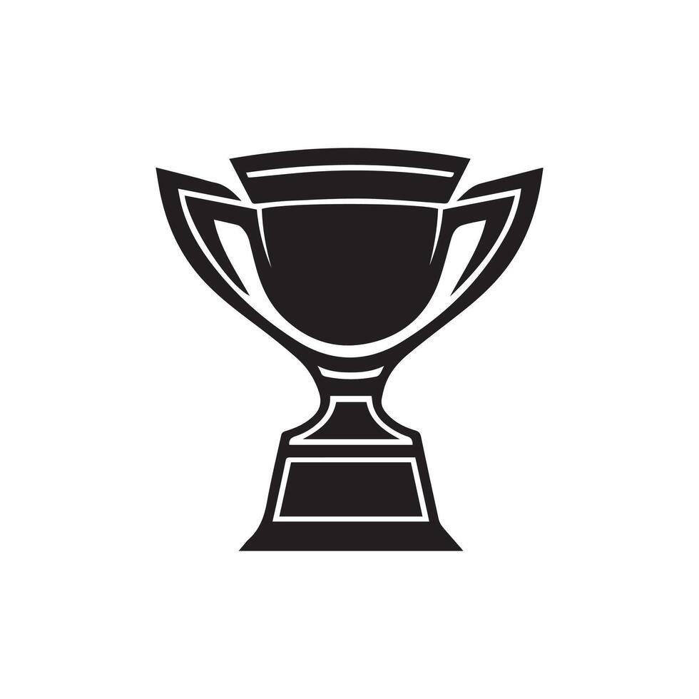 Trophy icon Vector illustration. Isolated on white background.