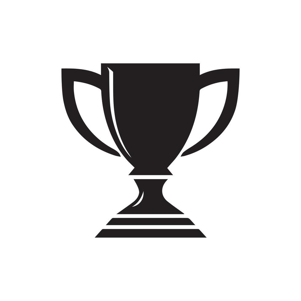 Trophy icon Vector illustration. Isolated on white background.