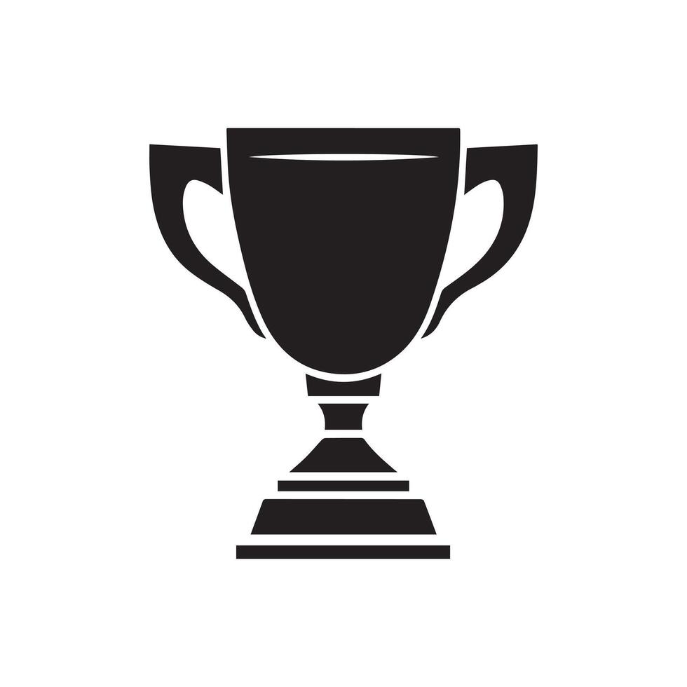 Trophy icon Vector illustration. Isolated on white background.