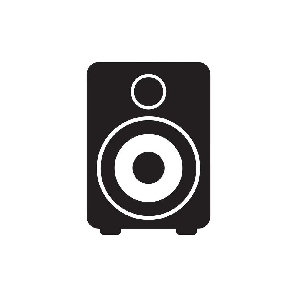 Speaker icon isolated on white background. Vector Illustration.