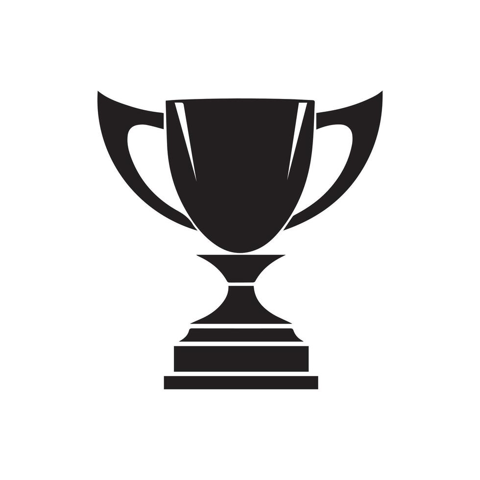 Trophy icon Vector illustration. Isolated on white background.