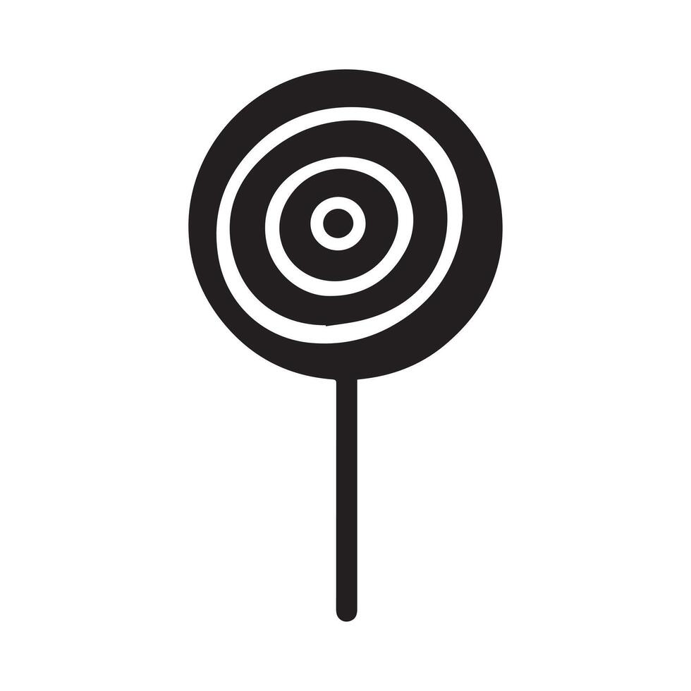 Lollipop Candy Icon Vector. White background design. vector