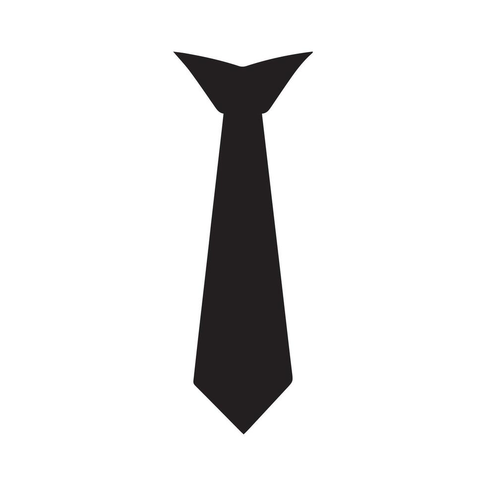 Corbata icono aislado en blanco antecedentes vector diseño.