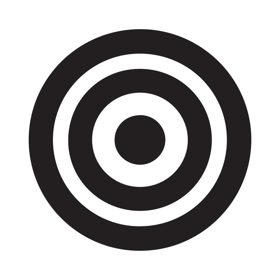 Archery Target Icon Vector. White background design. vector