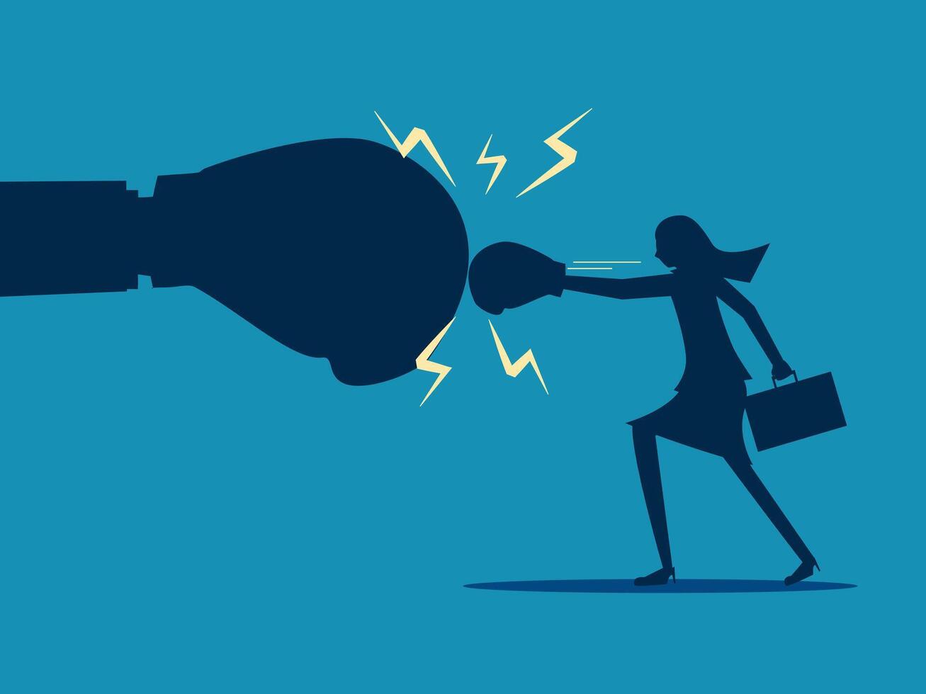 Big business bullies small business vector