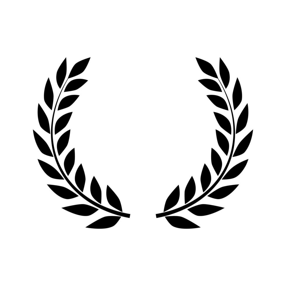 Laurel wreath. award logo vector