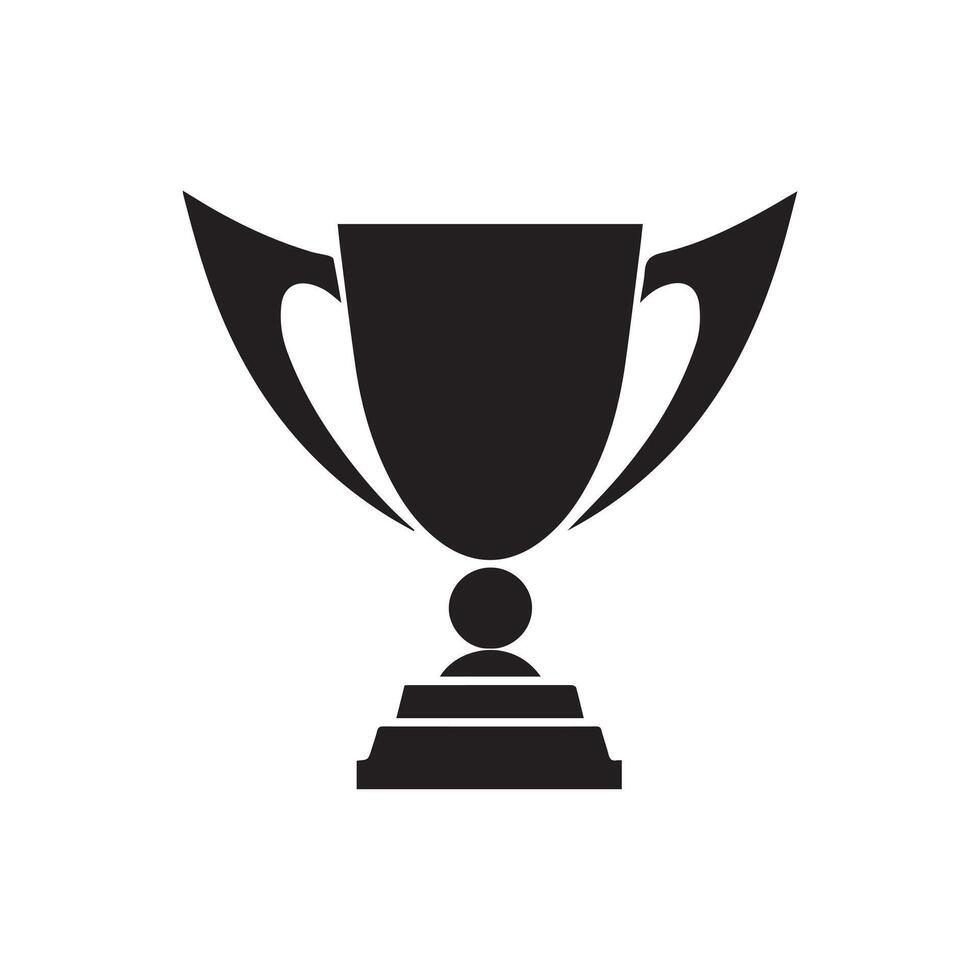 Trophy icon Vector illustration. Isolated on white background.