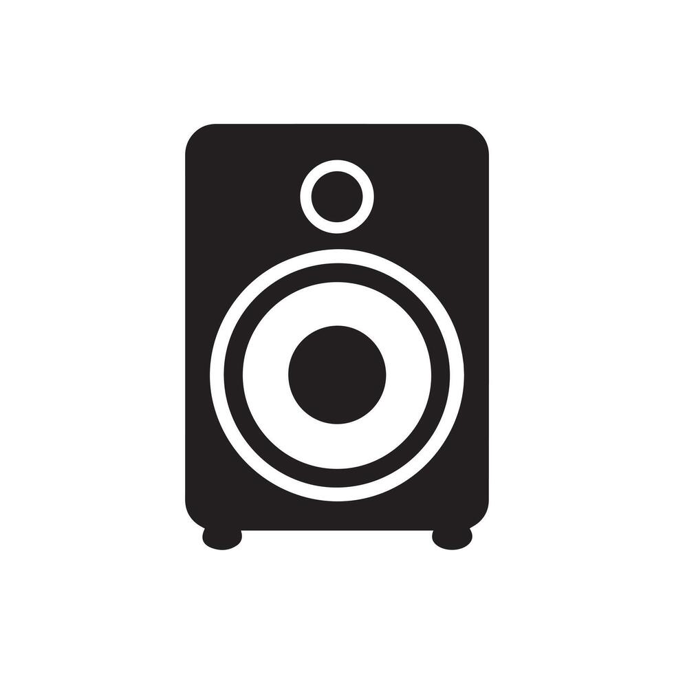 altavoz icono aislado en blanco antecedentes. vector ilustración.