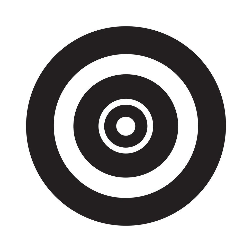 Archery Target Icon Vector. White background design. vector