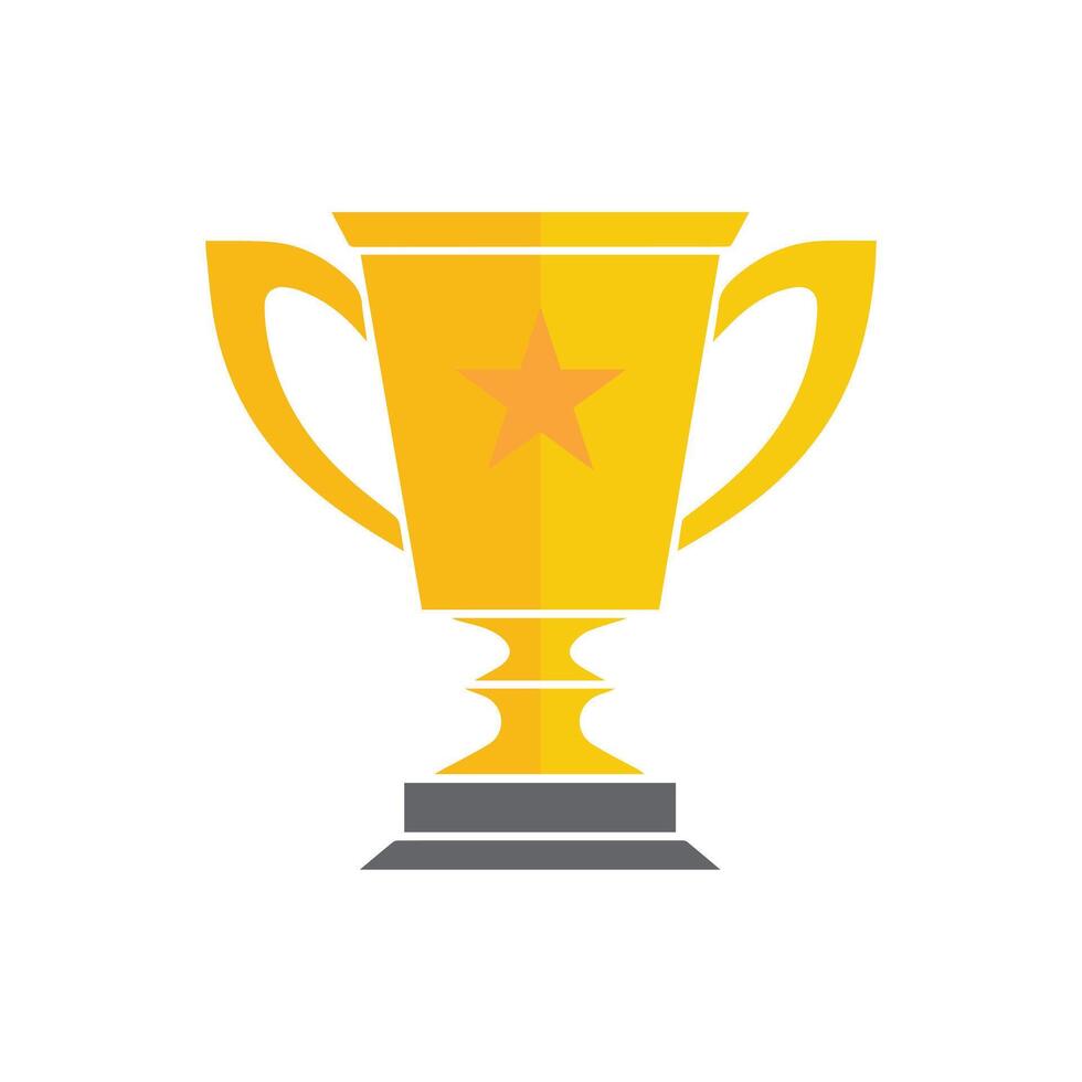 Trophy icon Vector illustration. Isolated on white background.