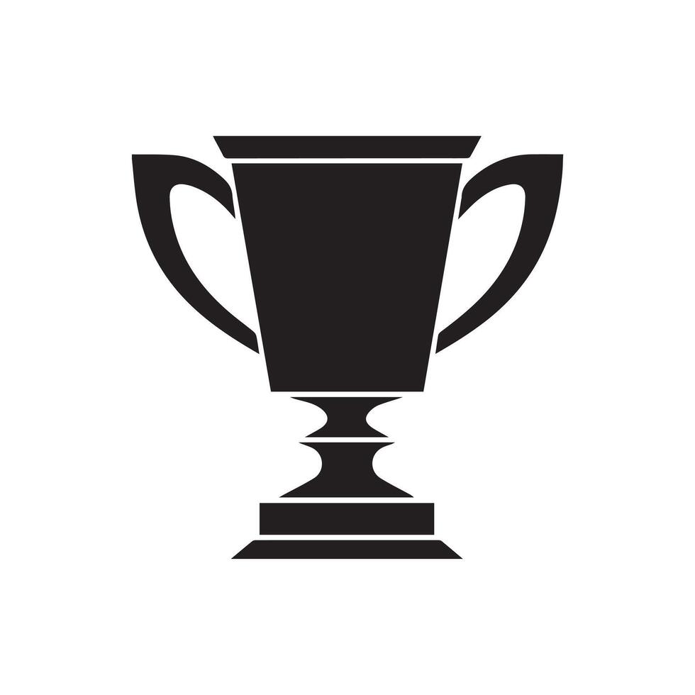 Trophy icon Vector illustration. Isolated on white background.