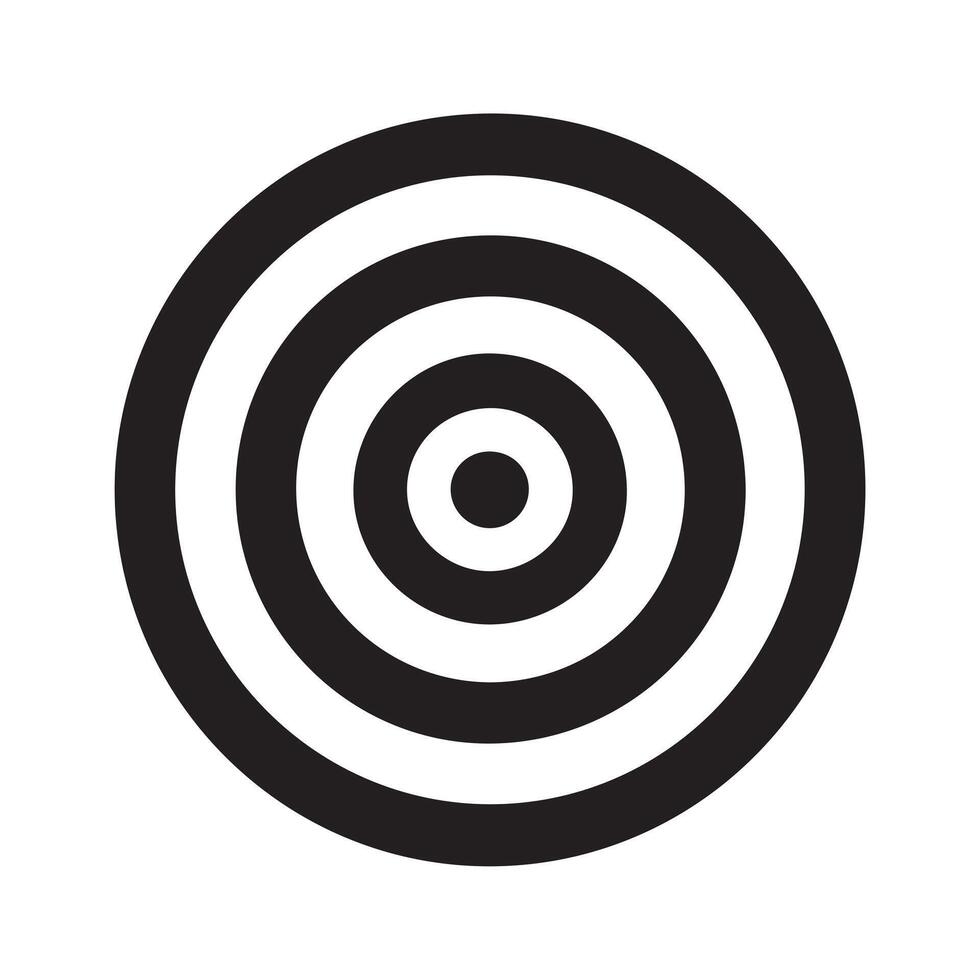 Archery Target Icon Vector. White background design. vector