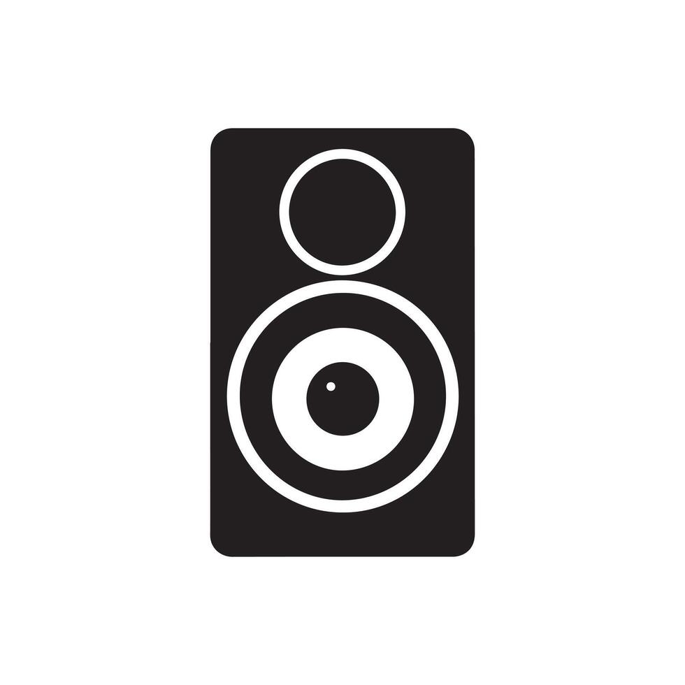 Speaker icon isolated on white background. Vector Illustration.