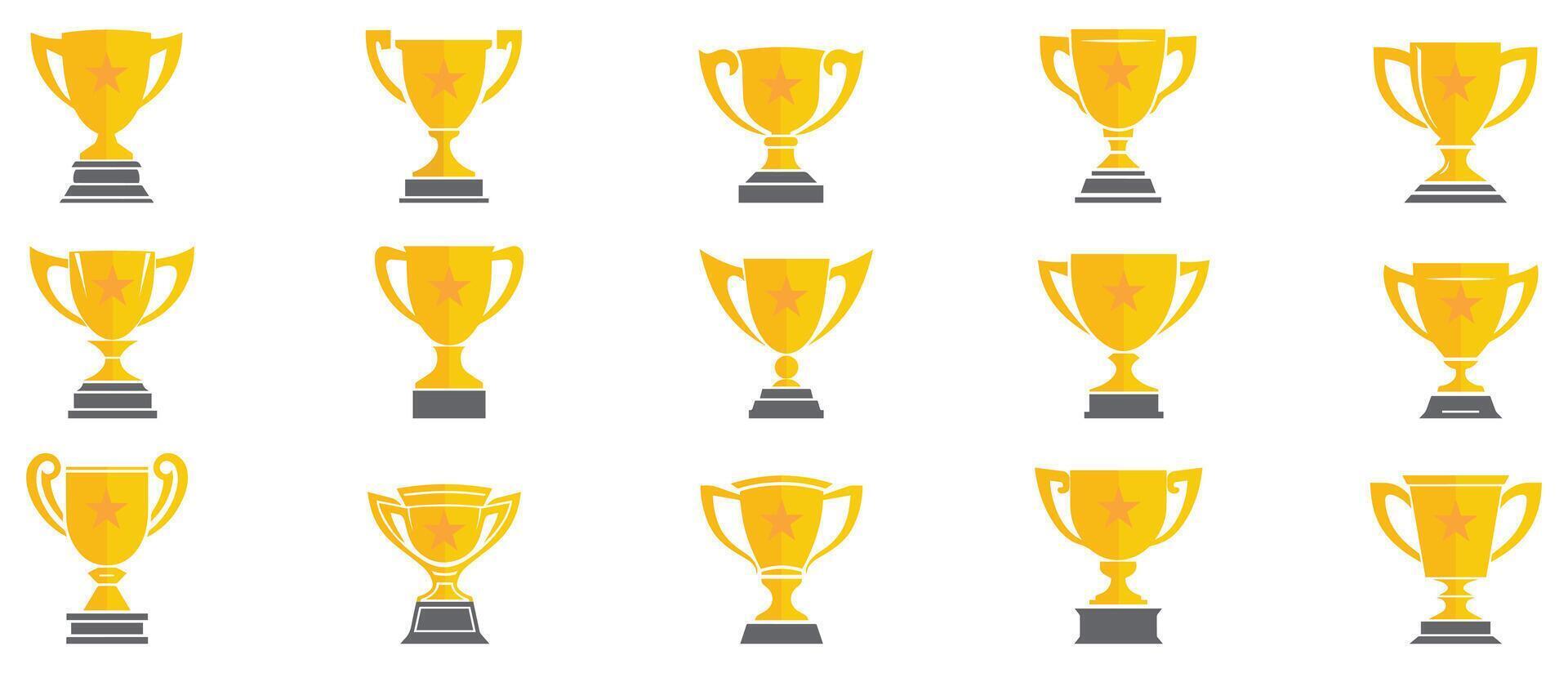 Trophy icon Vector illustration. Isolated on white background.