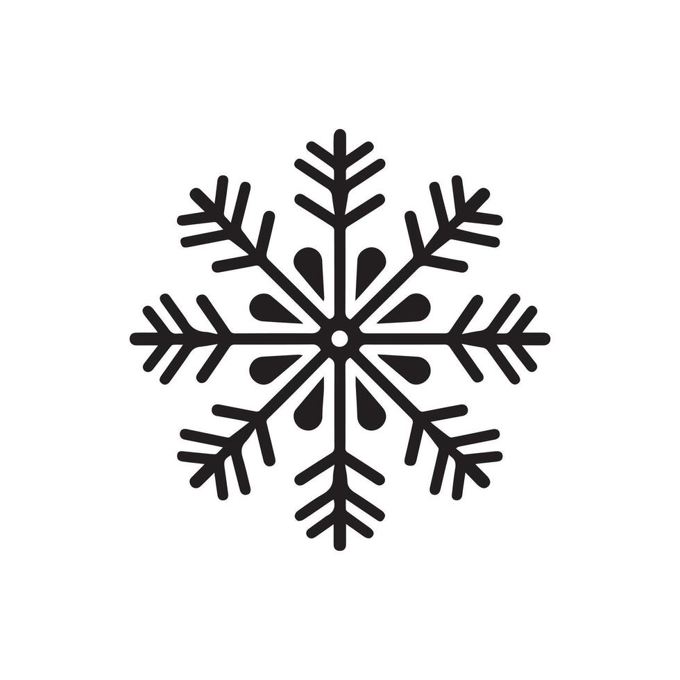 Snow icon on a white background. Vector illustration in flat style.