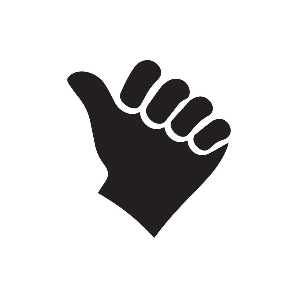 Fist okay icon, vector illustration flat design style isolated on white.