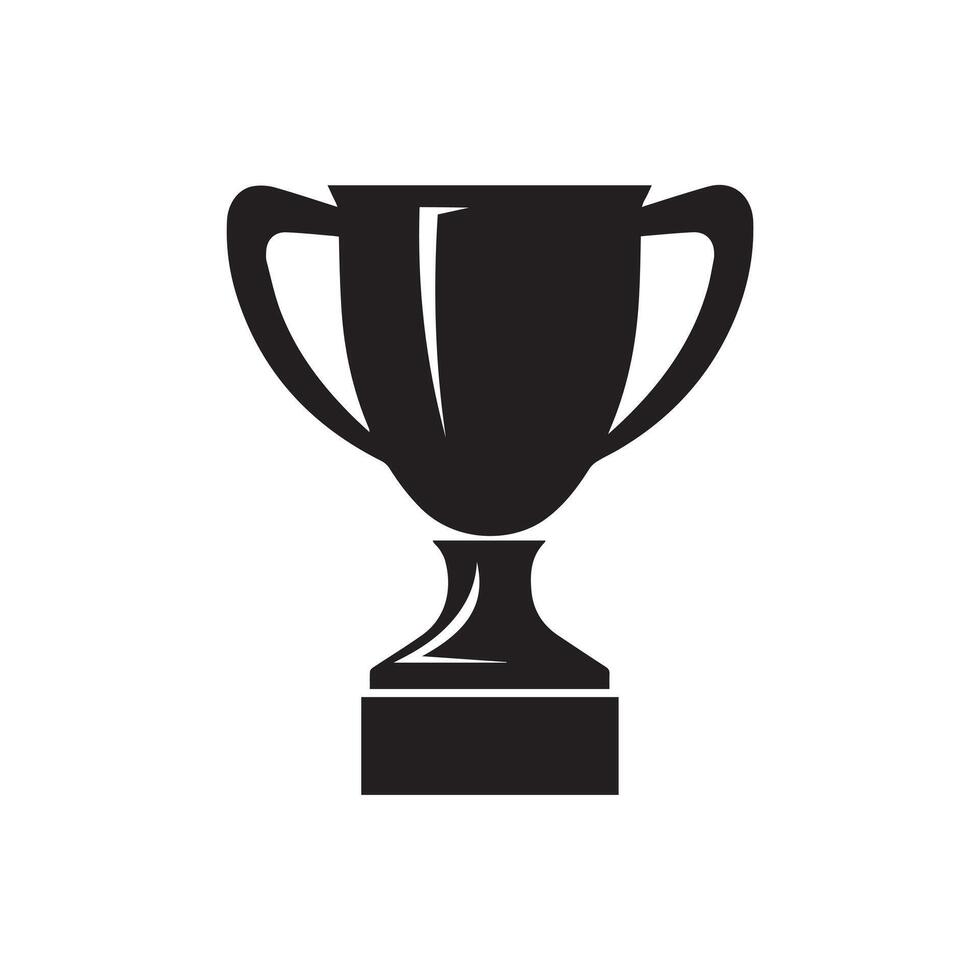 Trophy icon Vector illustration. Isolated on white background.