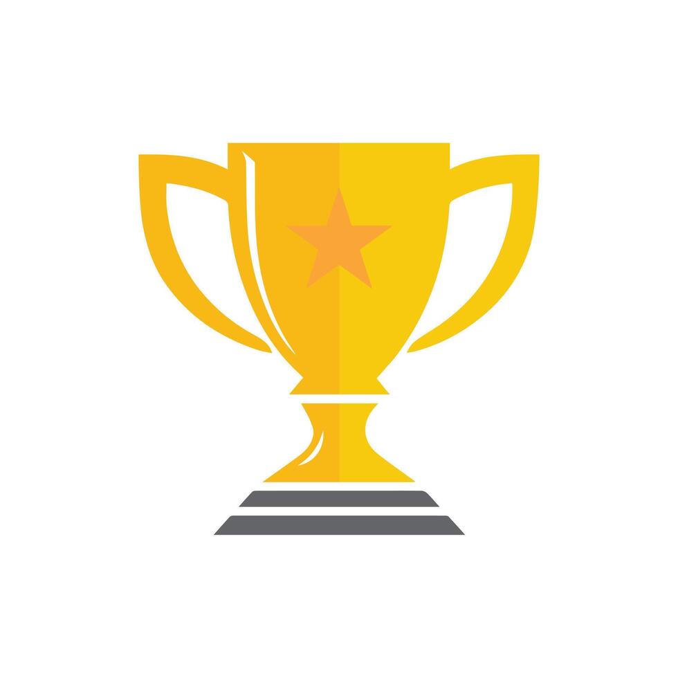 Trophy icon Vector illustration. Isolated on white background.