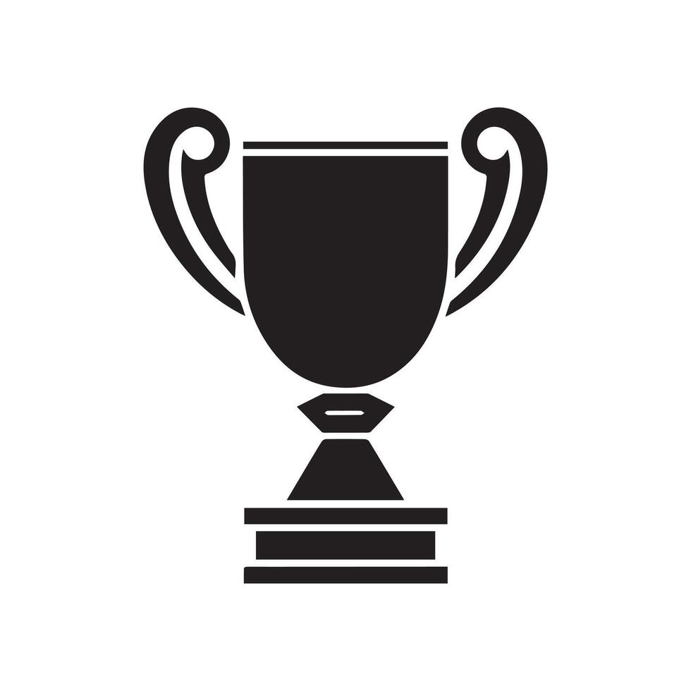 Trophy icon Vector illustration. Isolated on white background.