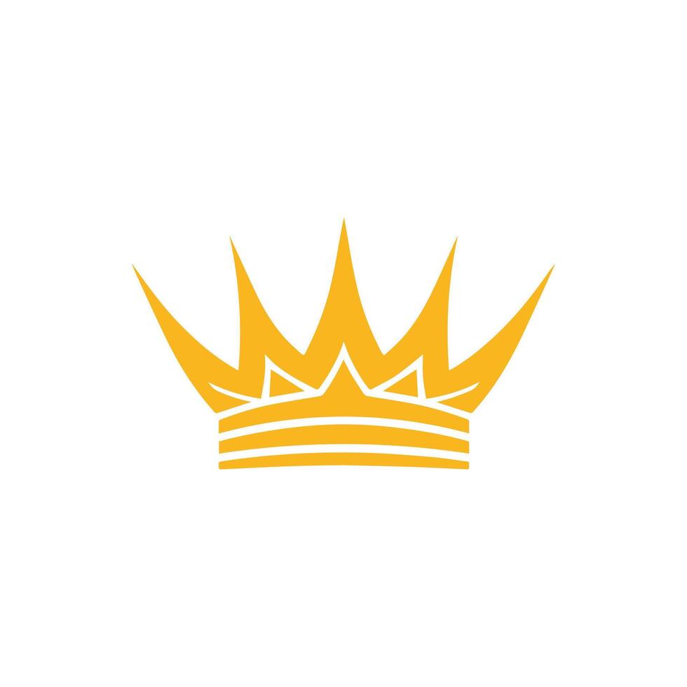 Crown icon.Flat color design.Vector illustration isolated on white background. vector