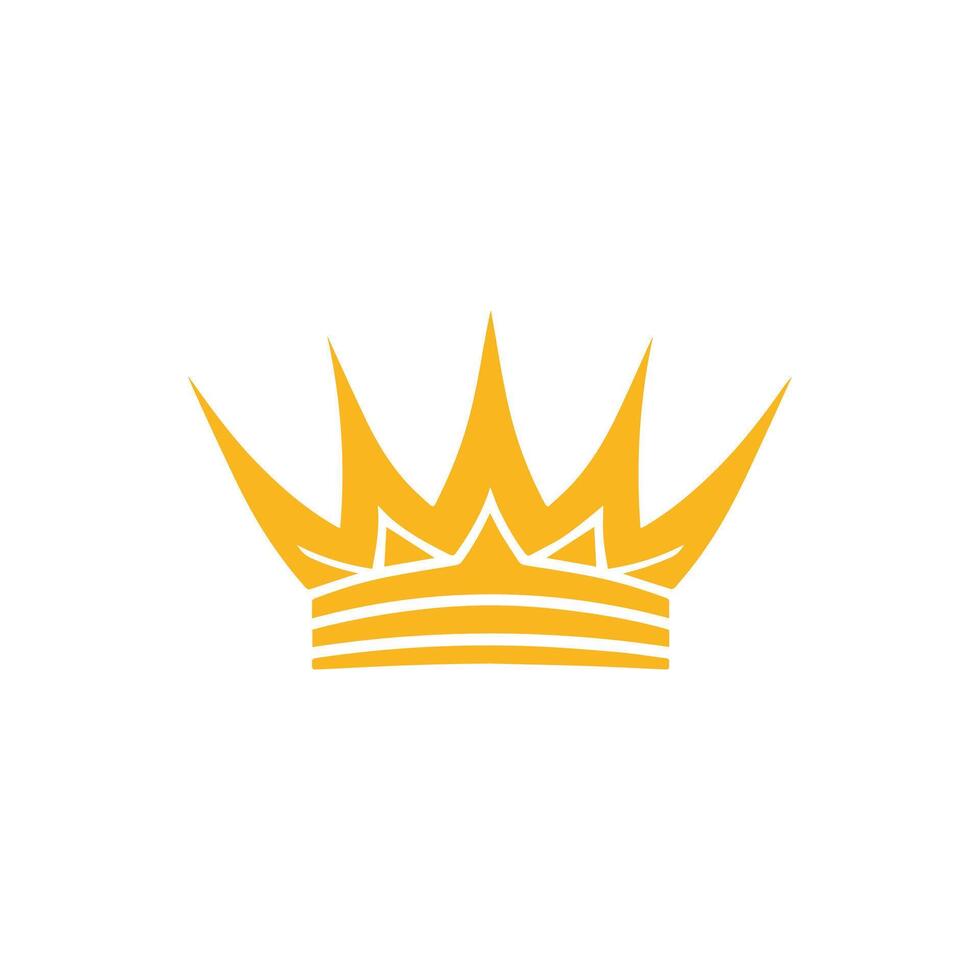 Crown icon.Flat color design.Vector illustration isolated on white background. vector