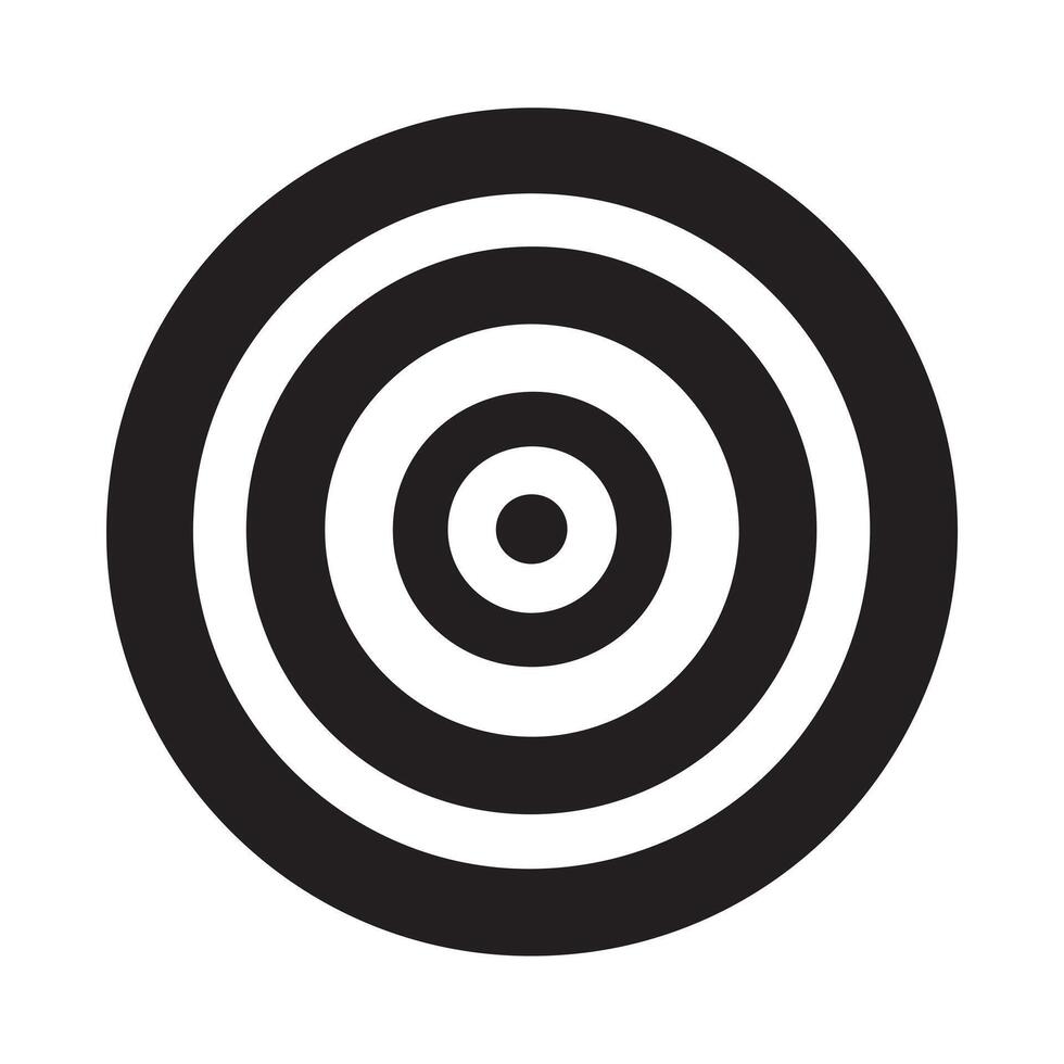 Archery Target Icon Vector. White background design. vector