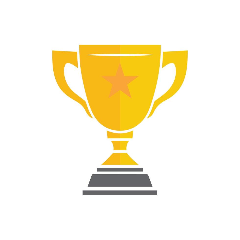 Trophy icon Vector illustration. Isolated on white background.