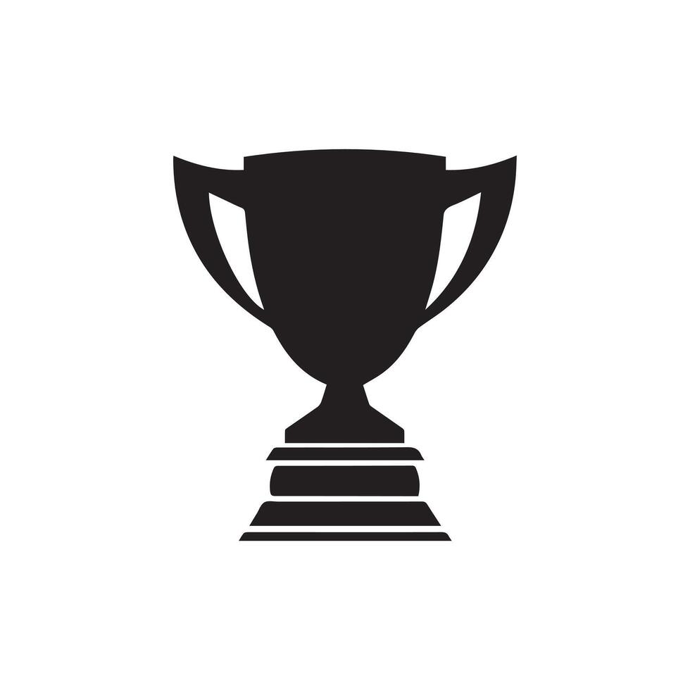 Trophy icon Vector illustration. Isolated on white background.