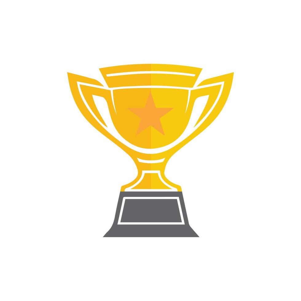 Trophy icon Vector illustration. Isolated on white background.