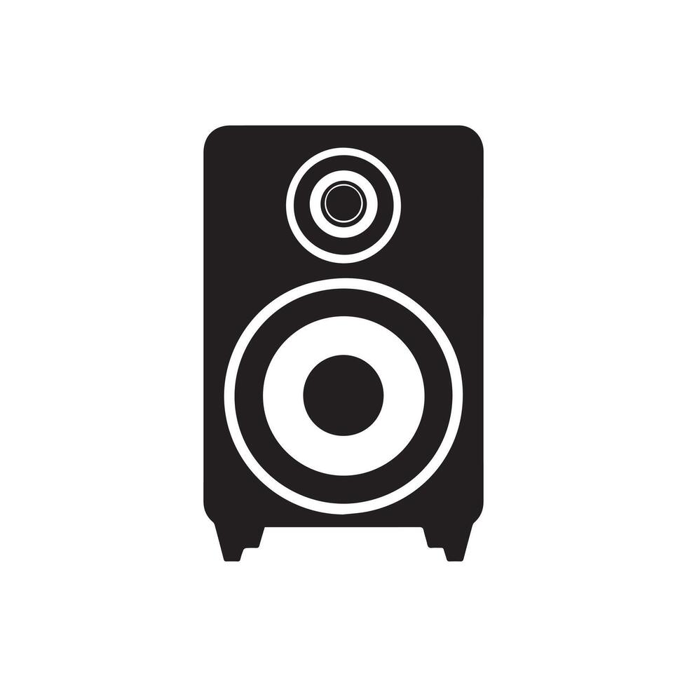 Speaker icon isolated on white background. Vector Illustration.