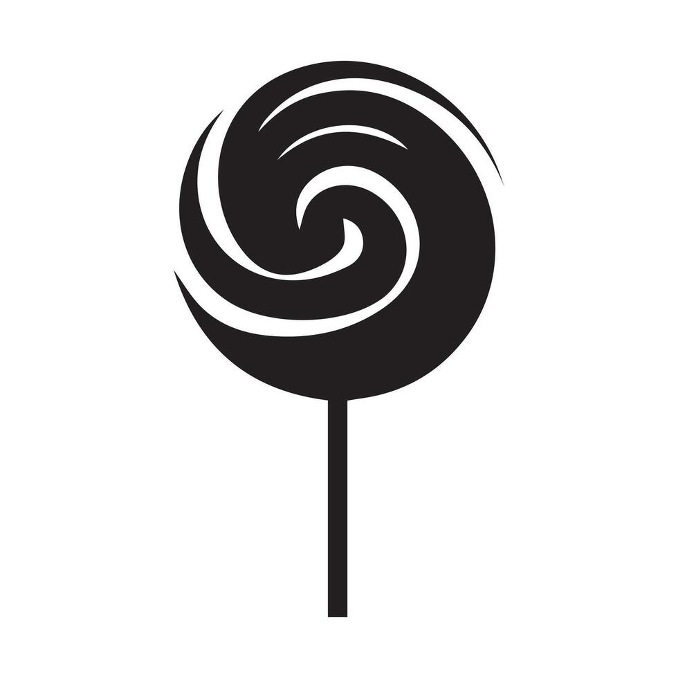 Lollipop Candy Icon Vector. White background design. vector