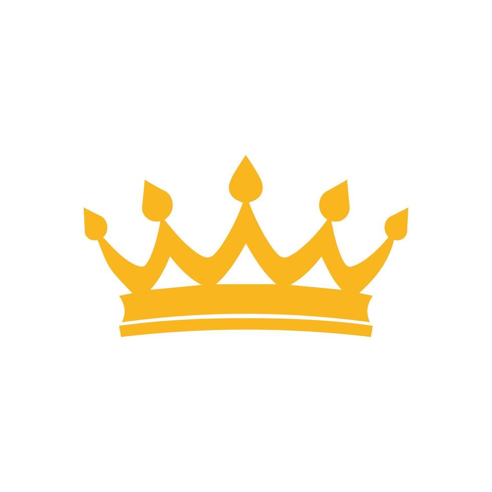 Crown icon.Flat color design.Vector illustration isolated on white background. vector